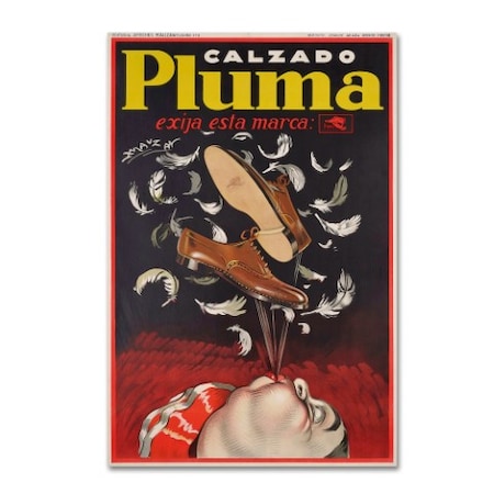 Vintage Apple Collection 'Calzado Pluma' Canvas Art,12x19